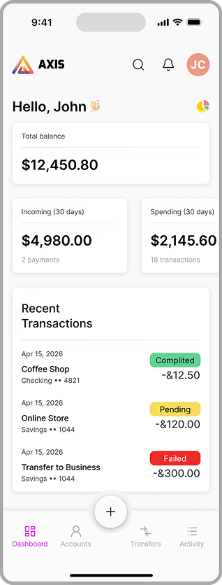 Mobile application dashboard