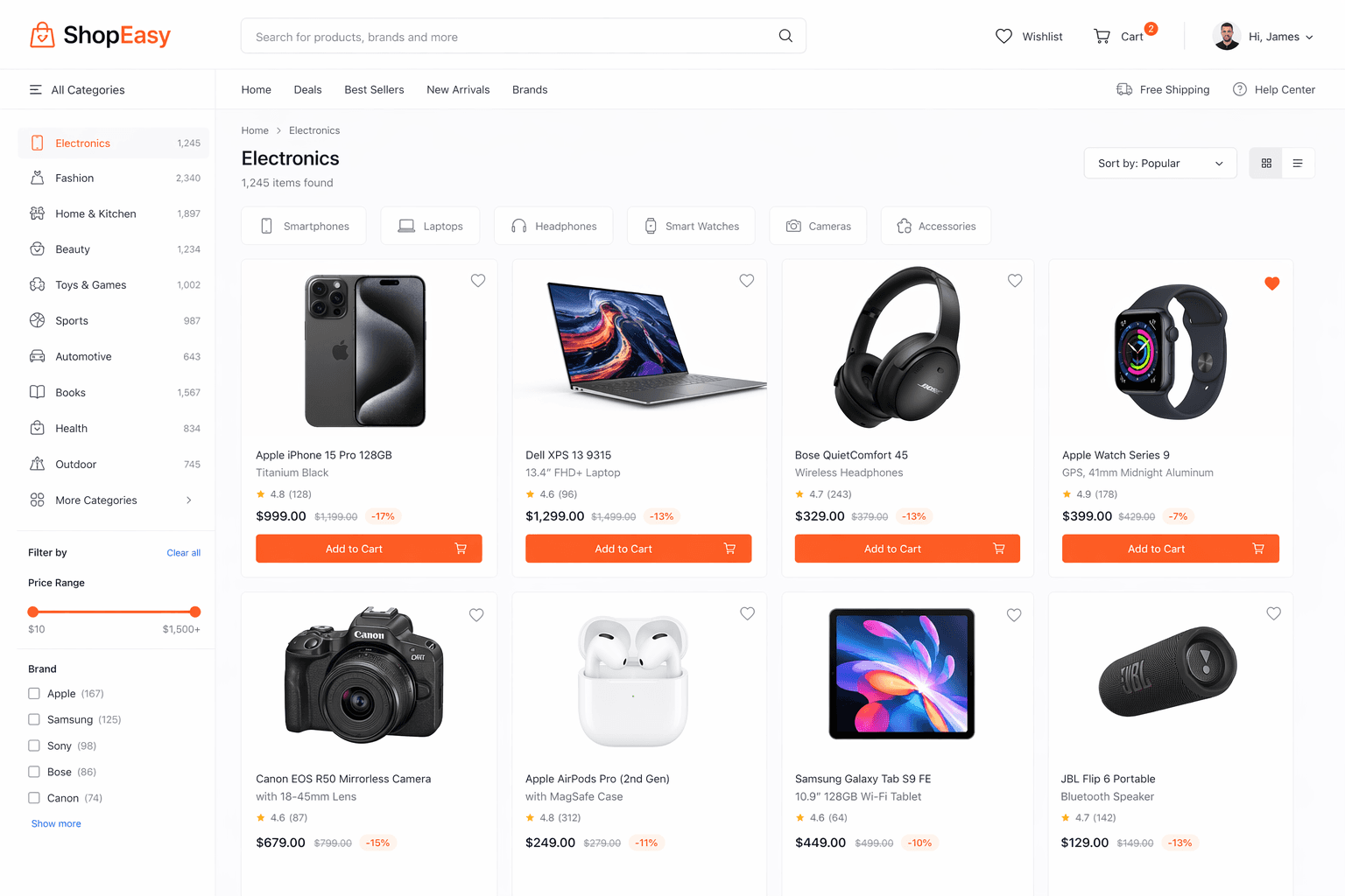 Intuitive UX example