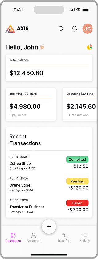 Mobile application dashboard