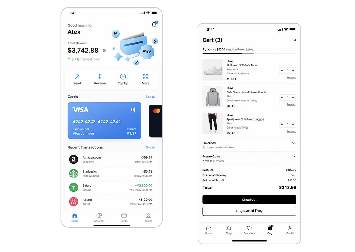 Mobile application interface