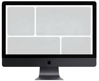 Product design on monitor